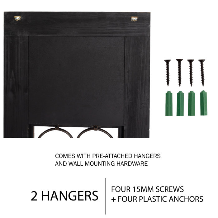 Laurel Foundry Modern Farmhouse Oliverio Decorative Metal and Wood Door